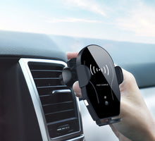 Cargar imagen en el visor de la galería, Soporte inalámbrico para cargador de automóvil, sujeción automática de carga rápida para teléfono celular