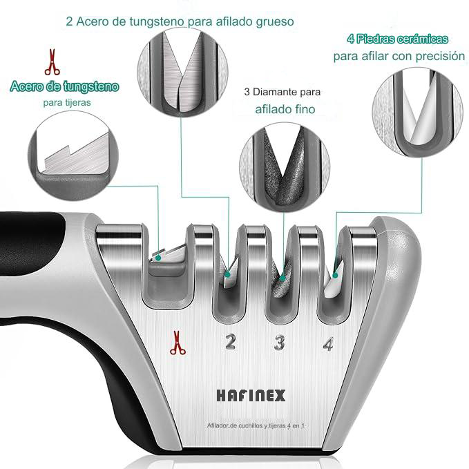 Afilador de cuchillos y tijeras - HAFINEX®